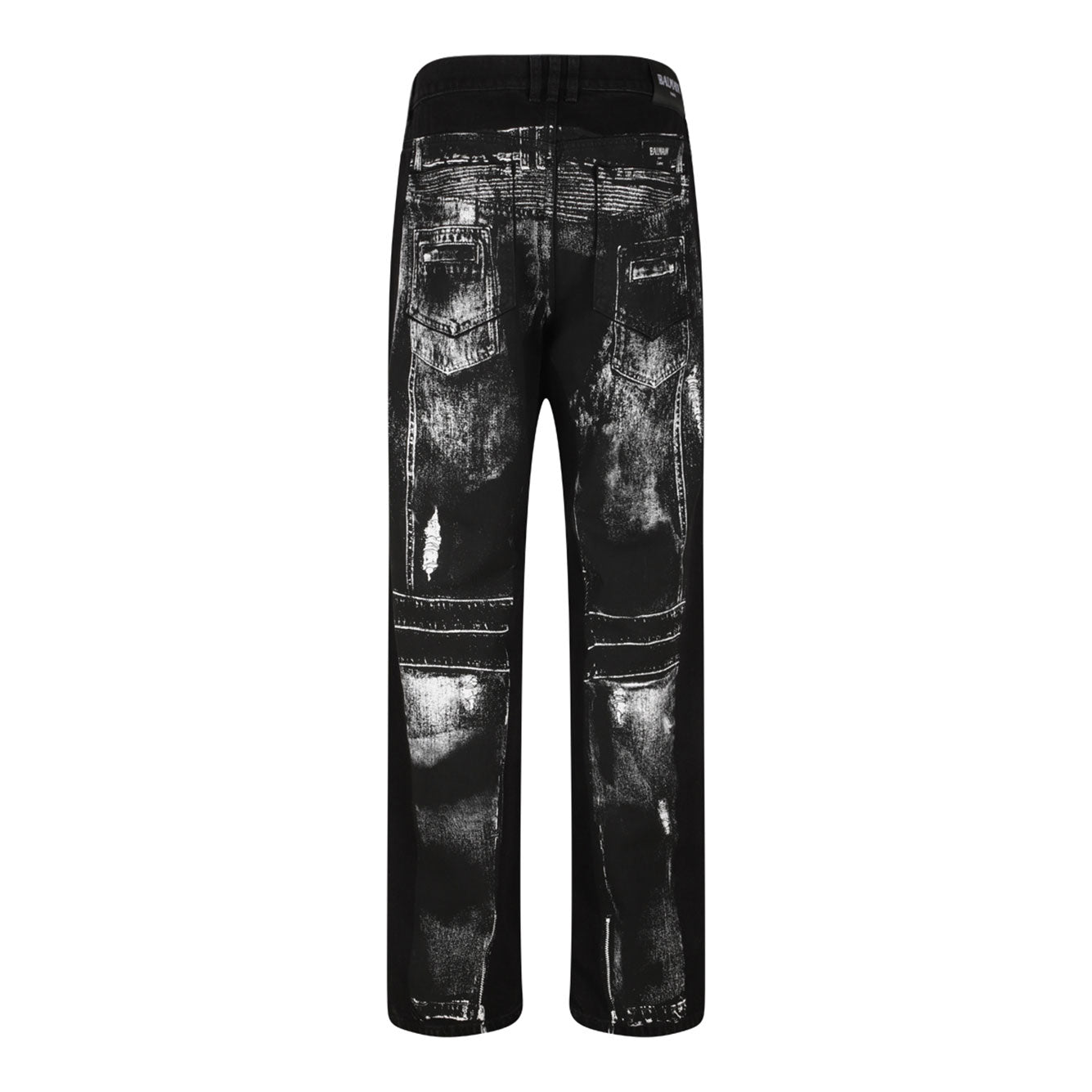 BALMAIN Men's Distressed Cotton Jeans