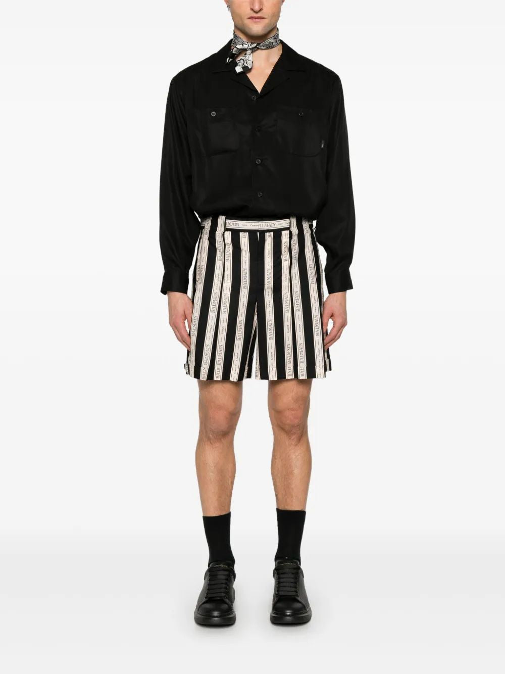 BALMAIN Men's Mini Casual Shorts - Summer Style 2025