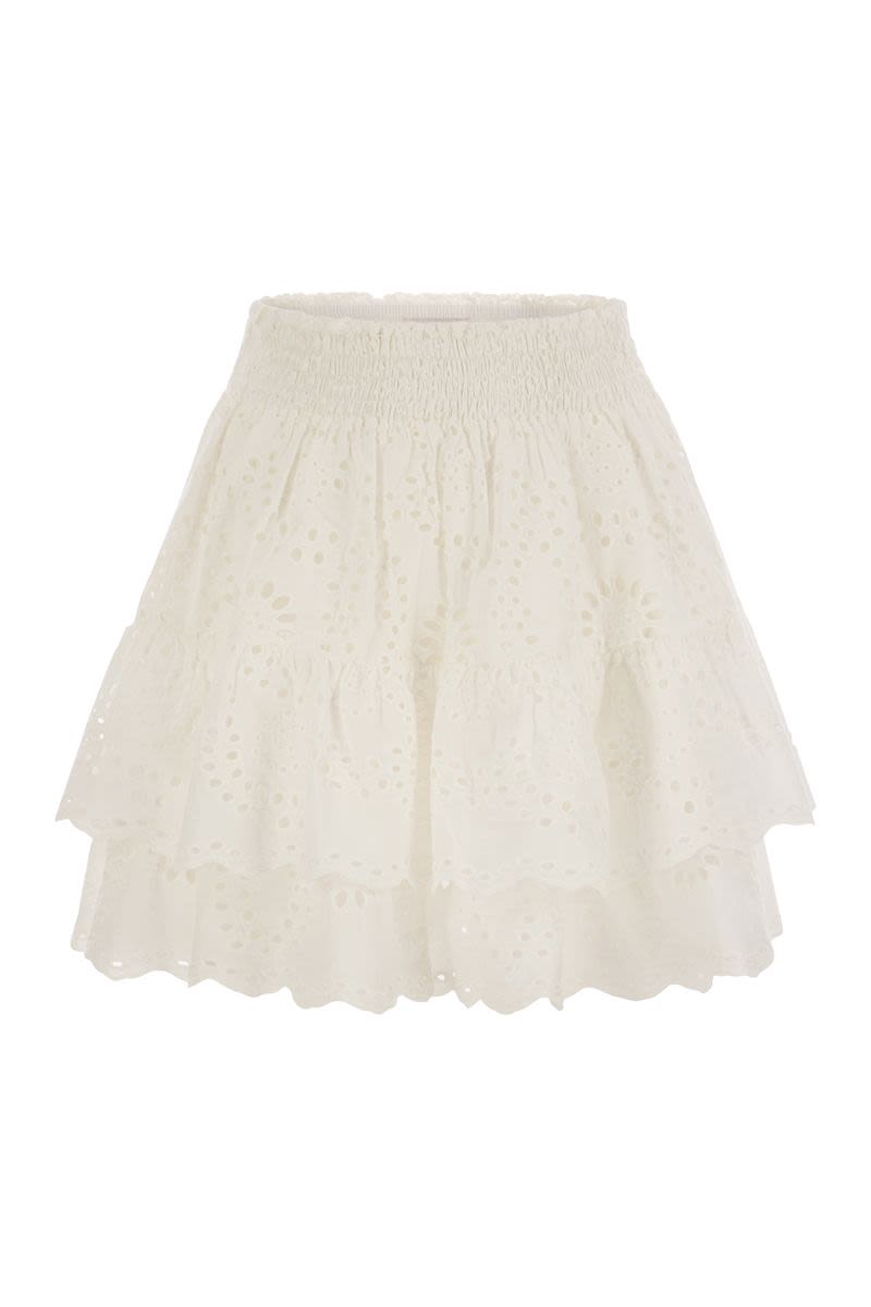 MC2 SAINT BARTH Womens Mini Skirt with Ruffles
