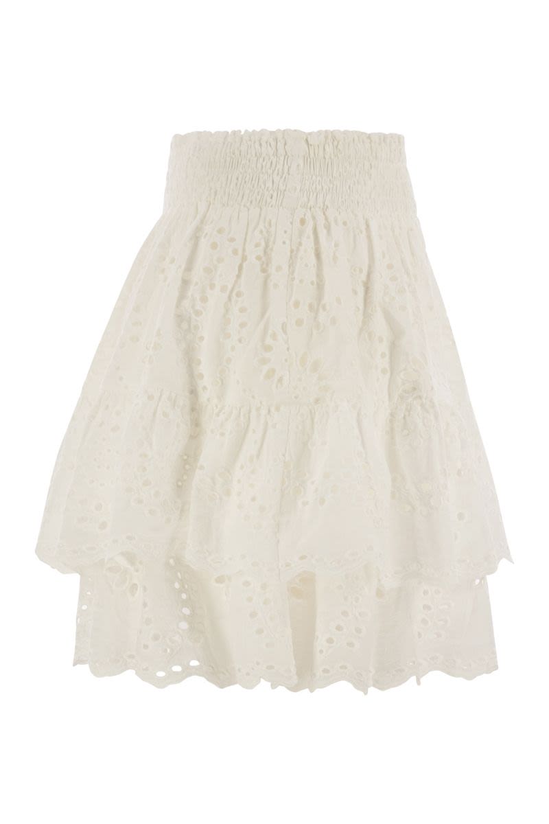 MC2 SAINT BARTH Womens Mini Skirt with Ruffles