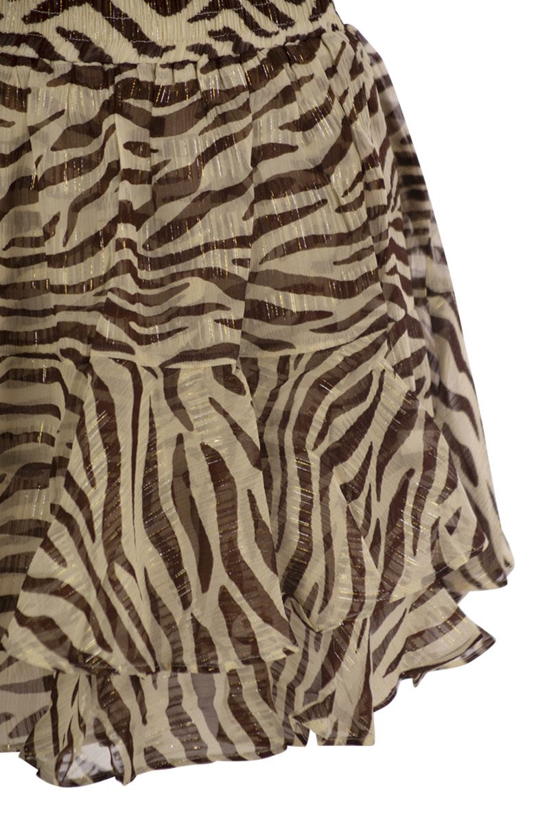 MC2 SAINT BARTH Dynamic Mini Skirt with Ruffles