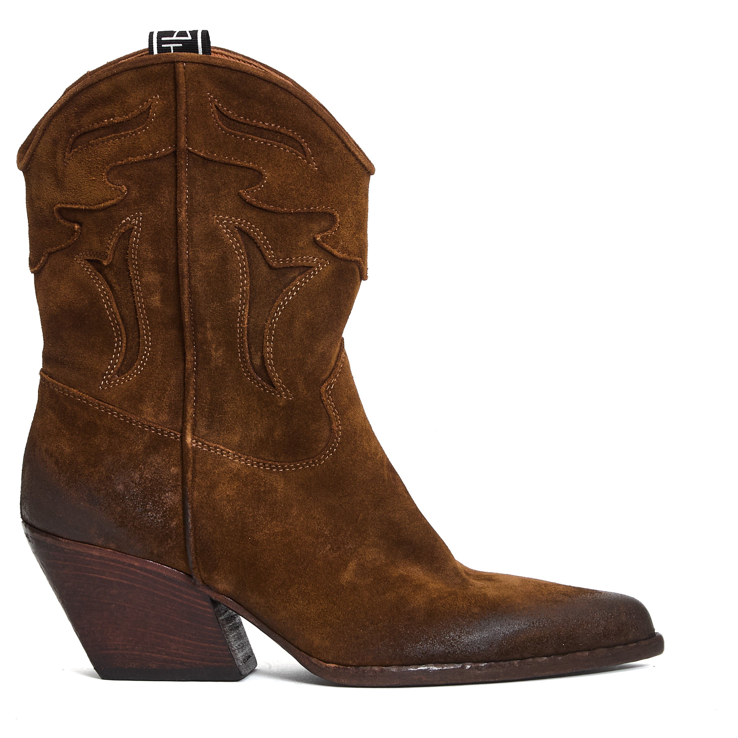 ELENA IACHI Camperos Ankle Boots with 70mm Heel