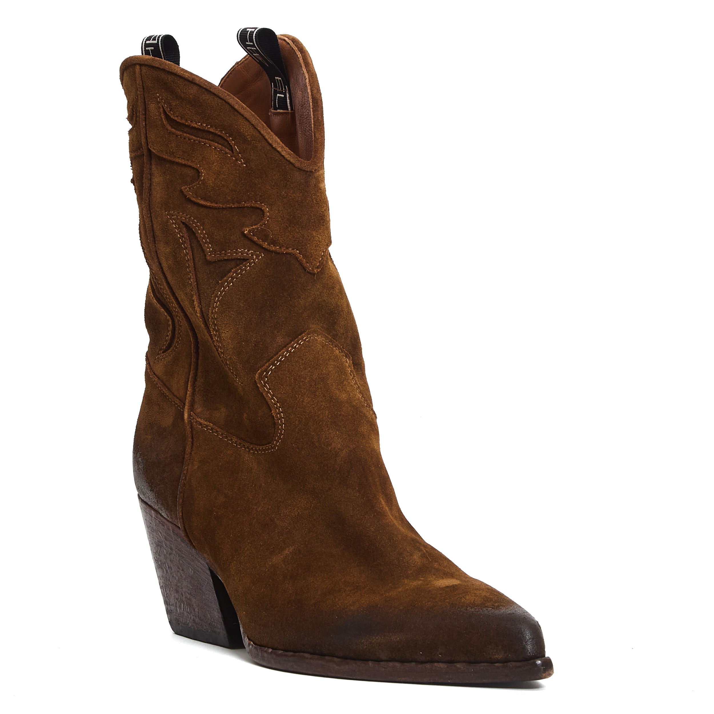 ELENA IACHI Camperos Ankle Boots with 70mm Heel