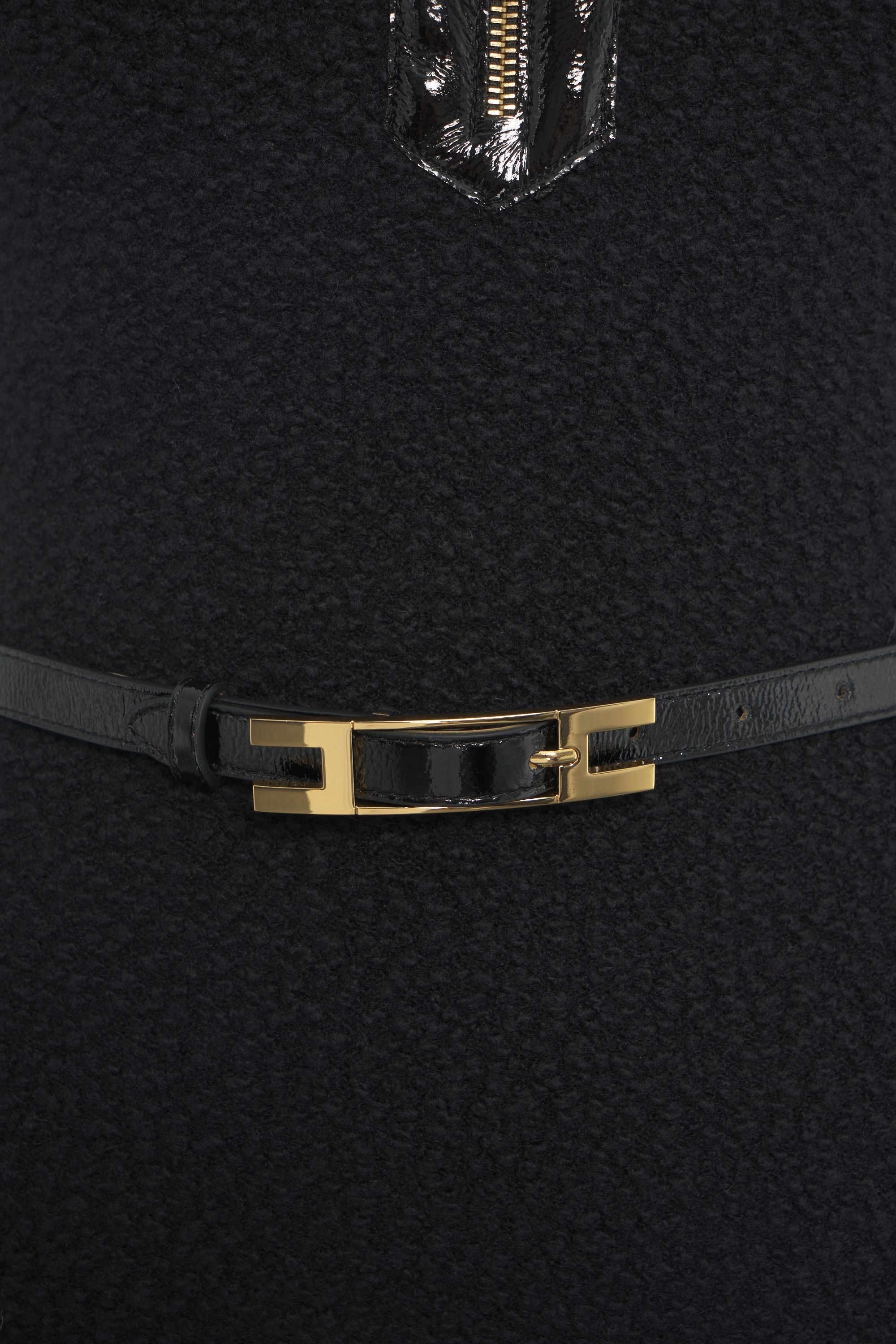 ELISABETTA FRANCHI Elegant Bouclé Mini Dress