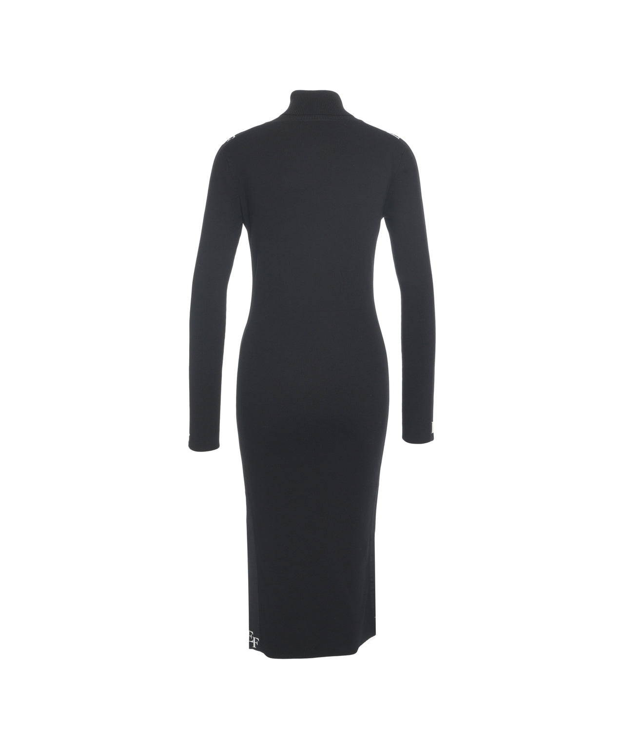 ELISABETTA FRANCHI Elegant Midi Dress with High Collar for Women