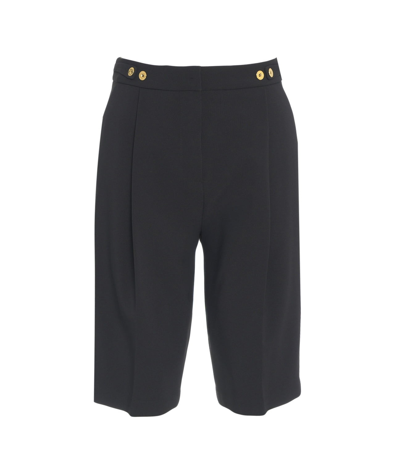 ELISABETTA FRANCHI Elegant Bermuda Shorts with Decorative Buttons