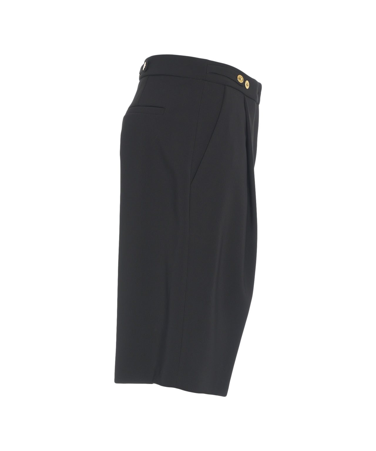 ELISABETTA FRANCHI Elegant Bermuda Shorts with Decorative Buttons