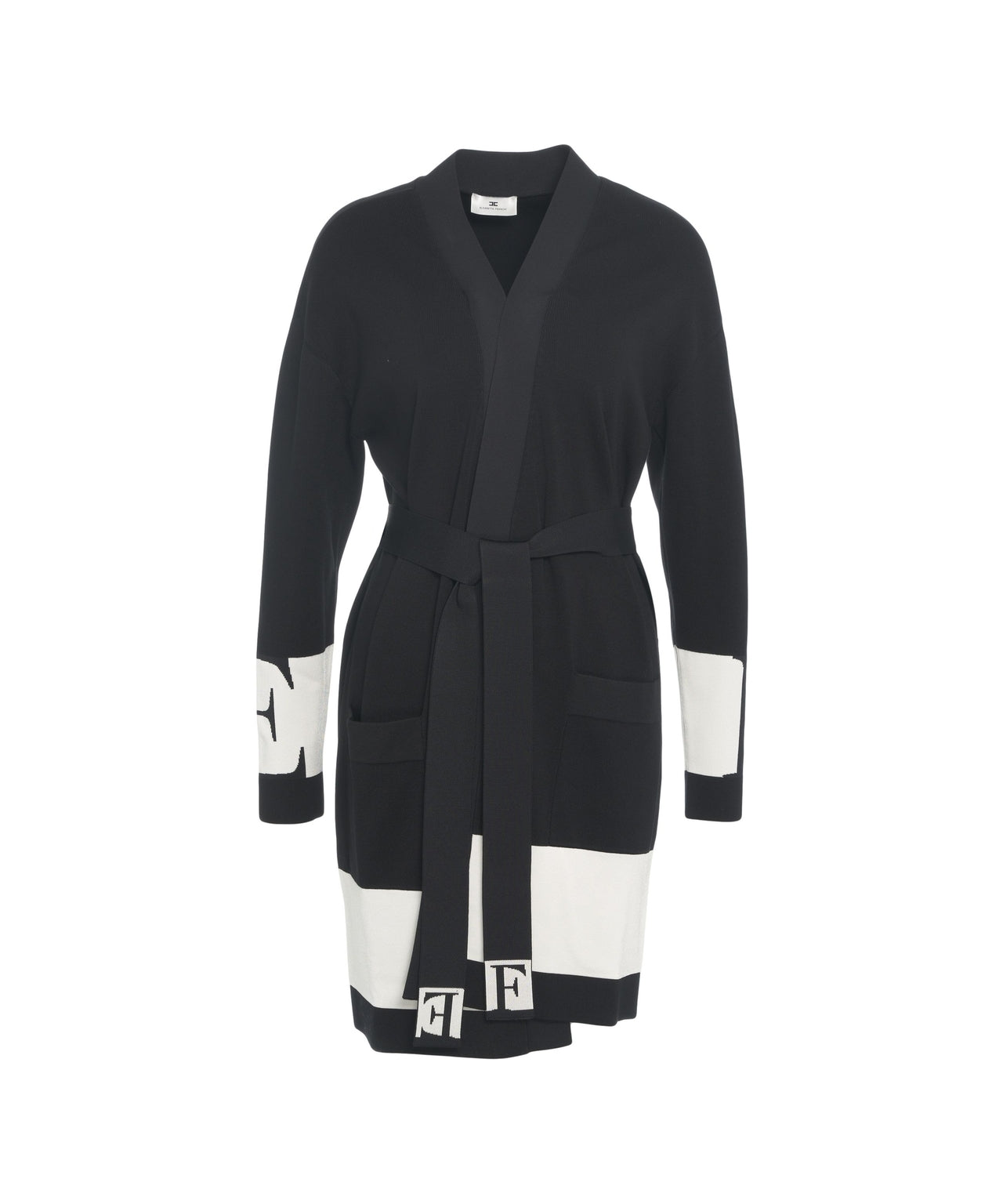 ELISABETTA FRANCHI Elegant Cardigan with Belt for Women