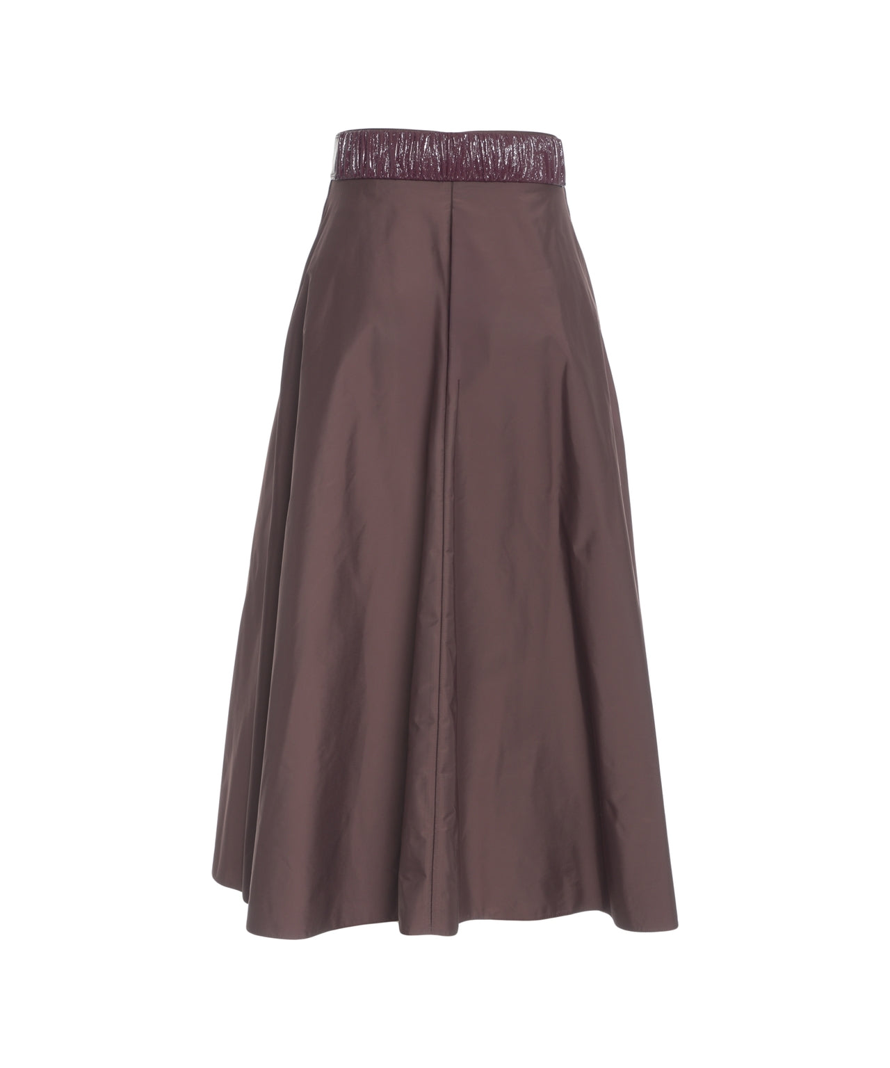 ELISABETTA FRANCHI Midi Skirt with Distinctive Belt