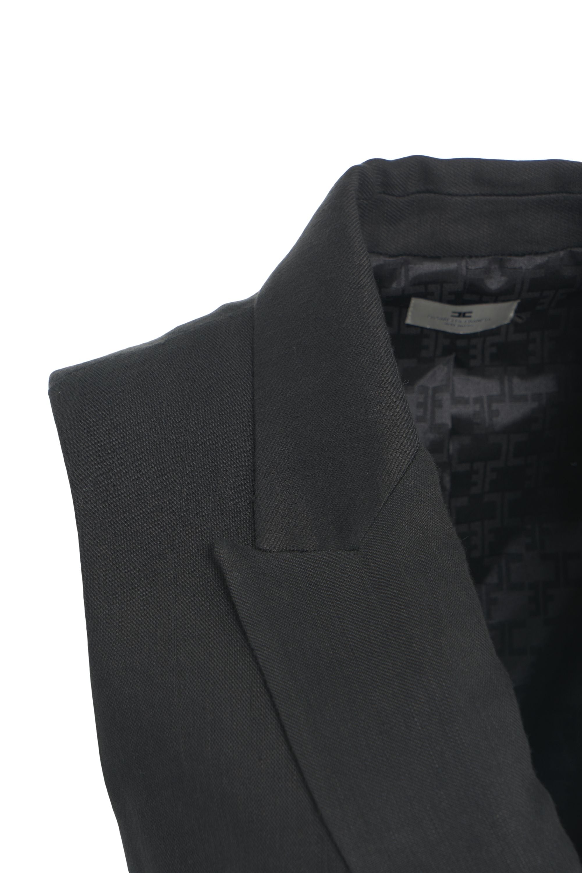 ELISABETTA FRANCHI Sophisticated Linen Blend Mini Dress - Size 42