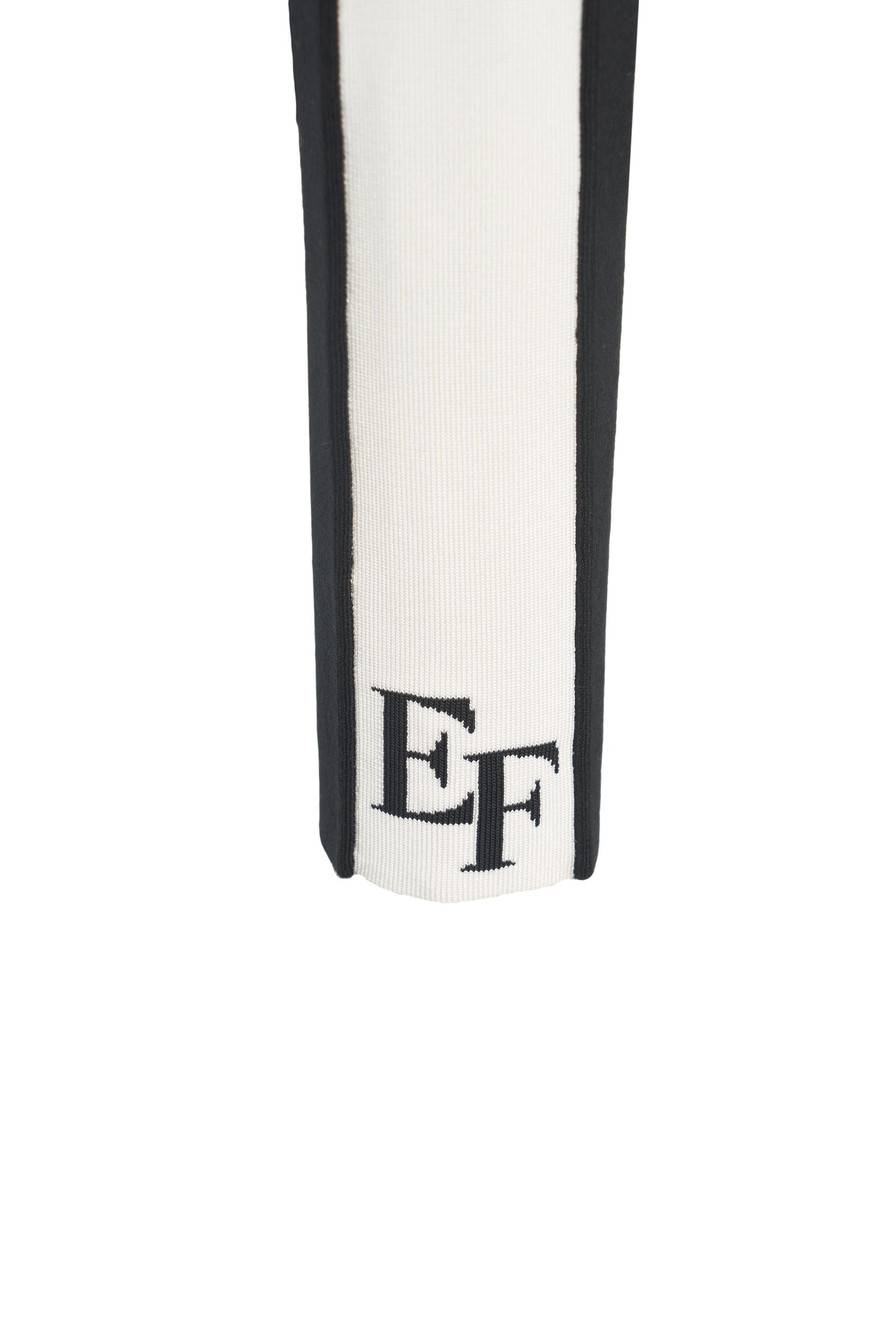 ELISABETTA FRANCHI Ribbed Sweater with Logo Detail for Women