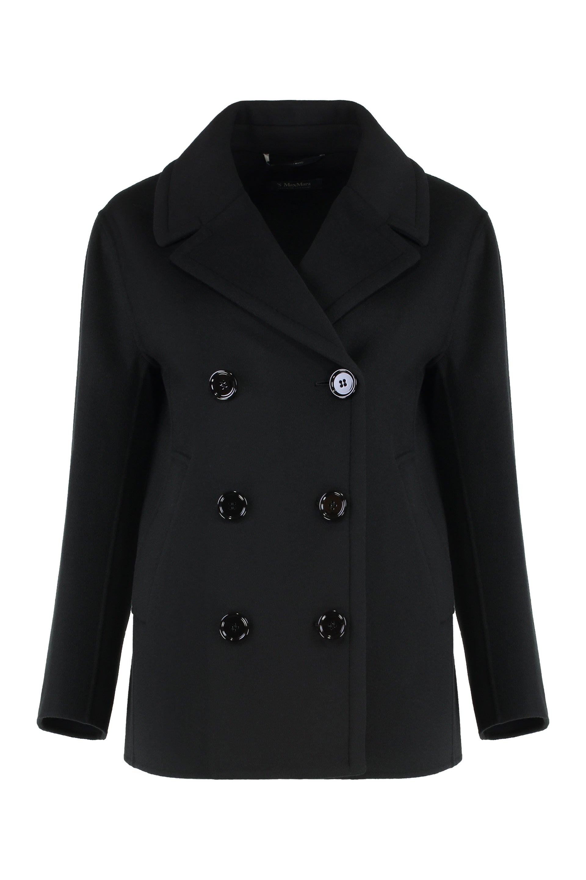 S MAX MARA Double-Breasted Wool Caban Jacket