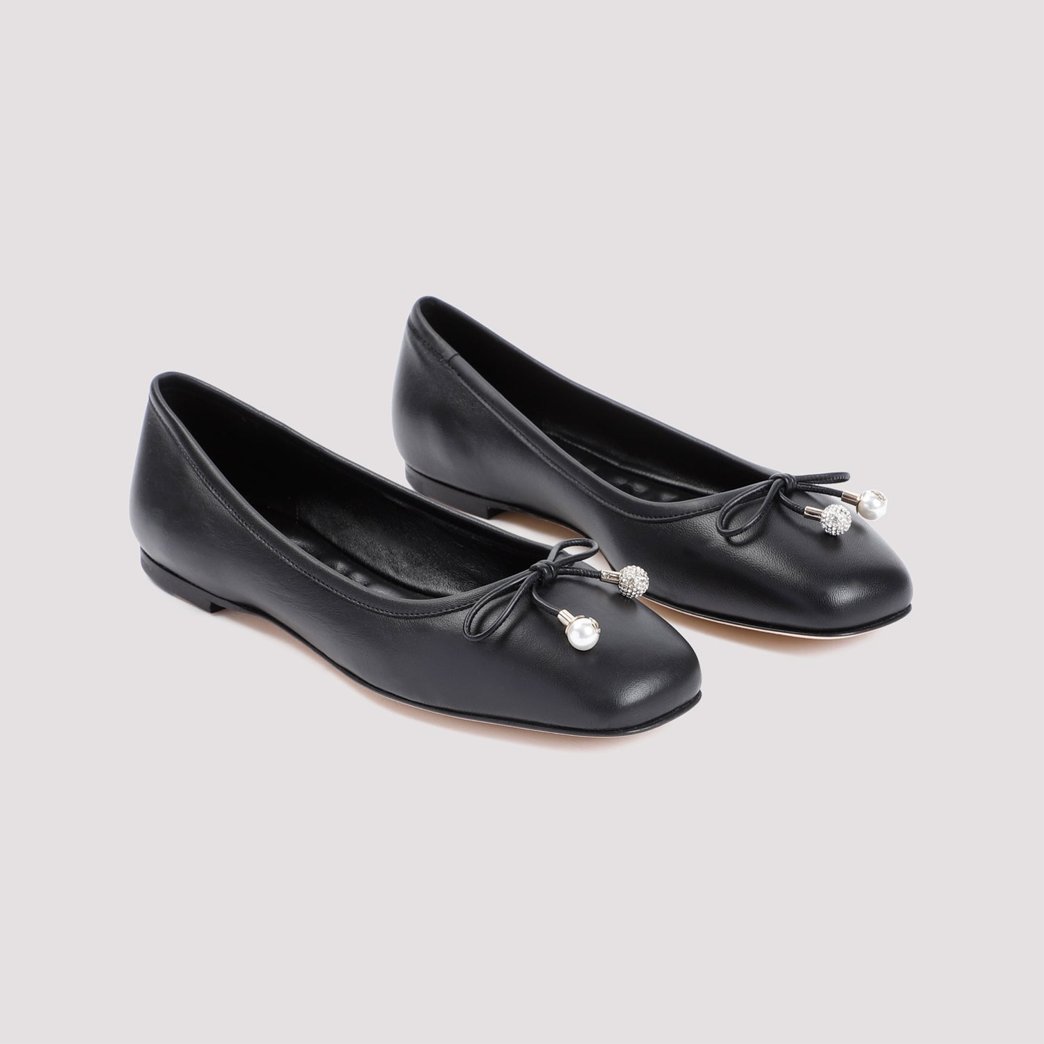 JIMMY CHOO Nappa Leather Elme Ballerinas