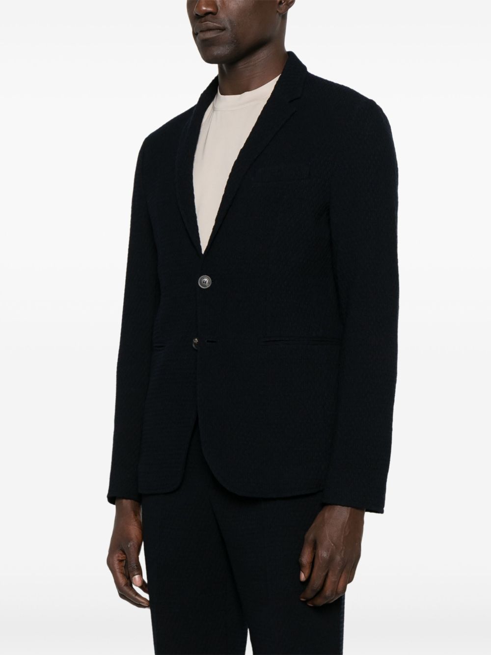 EMPORIO ARMANI Wool Single-Breasted Jacket