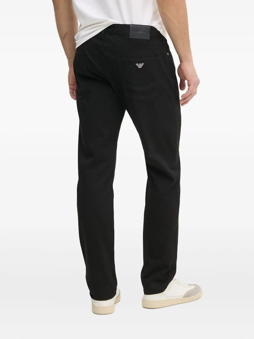 EMPORIO ARMANI Tapered Logo Plaque Jeans