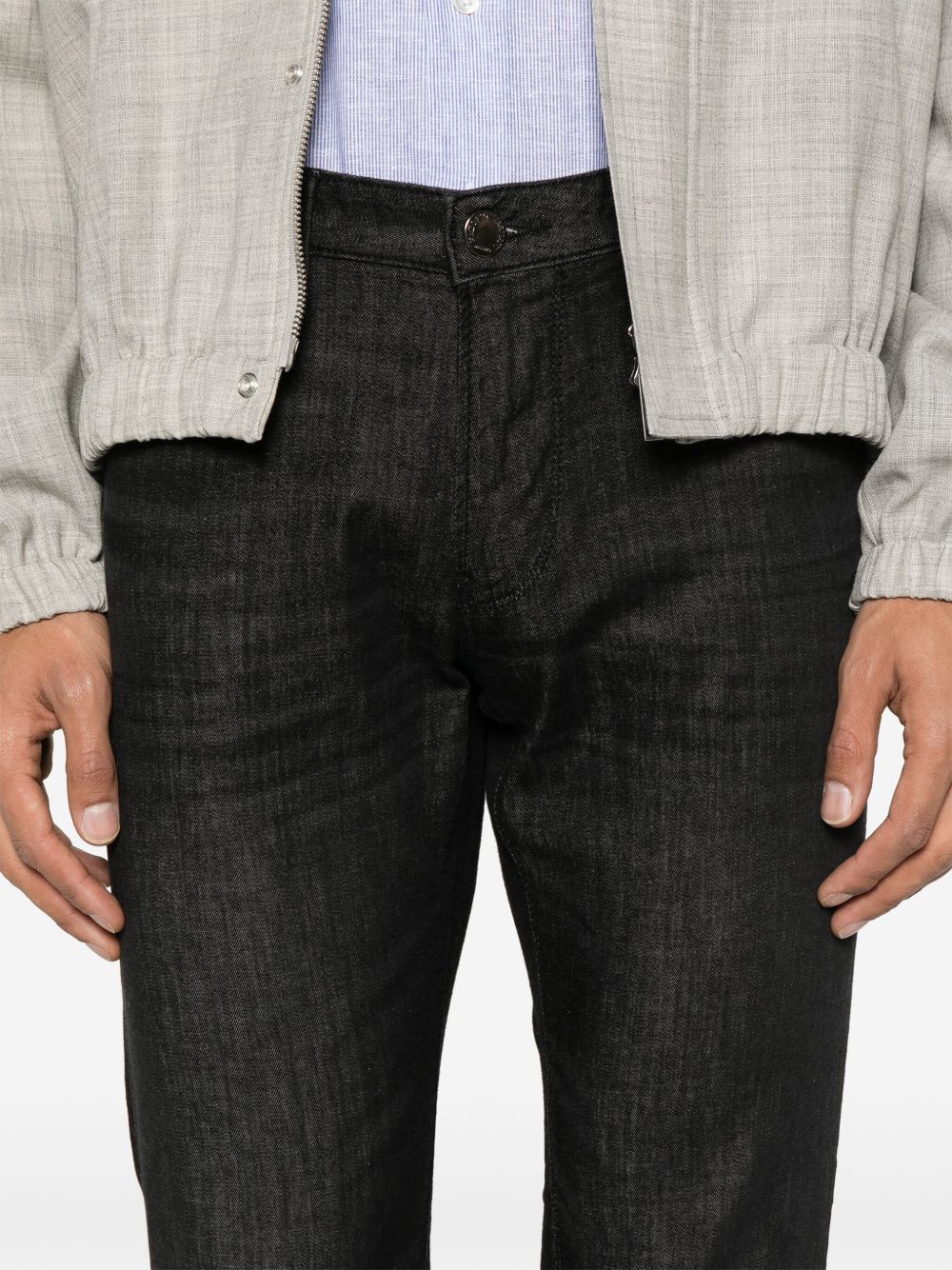 EMPORIO ARMANI Classic Denim Cotton Jeans for Men - FW25