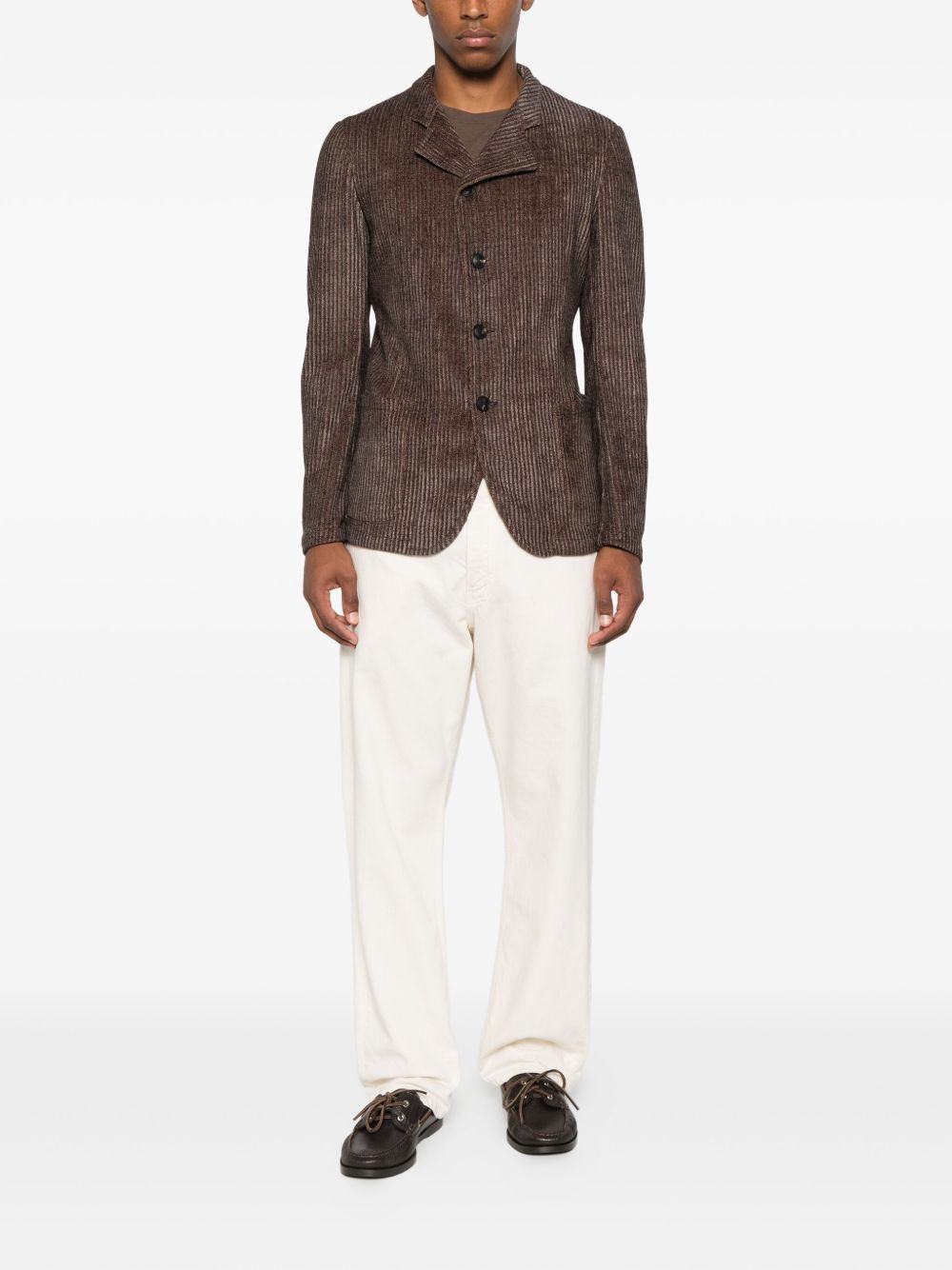 EMPORIO ARMANI Single-Breasted Blazer Jacket for Men - FW25 Collection