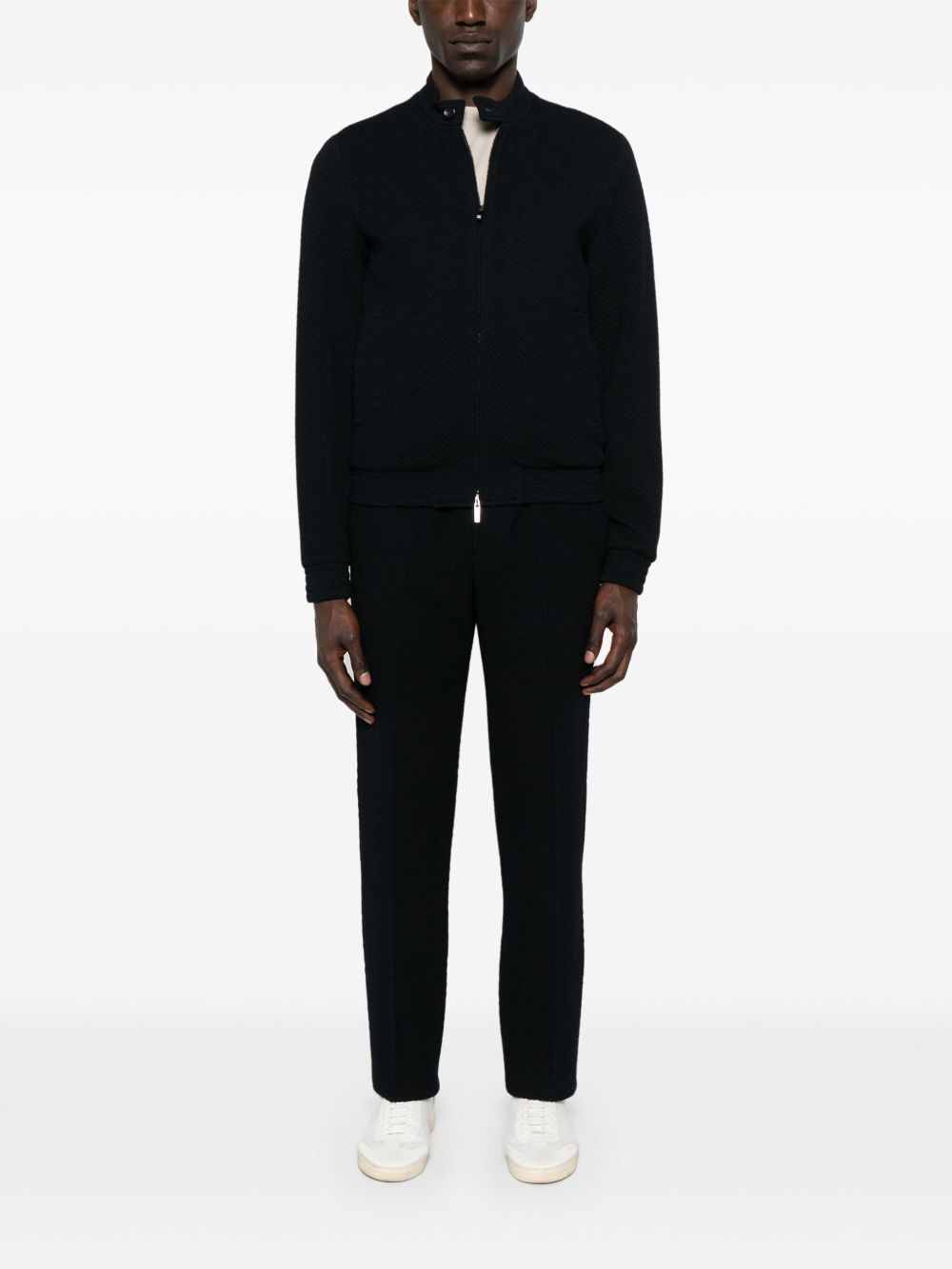 EMPORIO ARMANI Wool Blend Blouson Jacket for Men