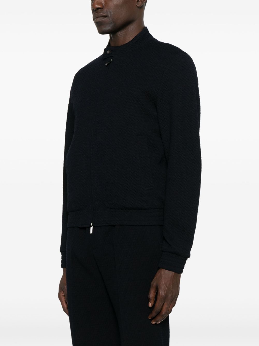 EMPORIO ARMANI Wool Blend Blouson Jacket for Men