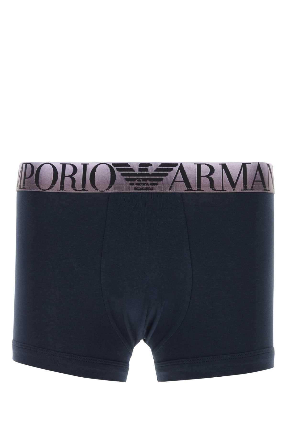EMPORIO ARMANI Stretch Cotton Trunk for Men