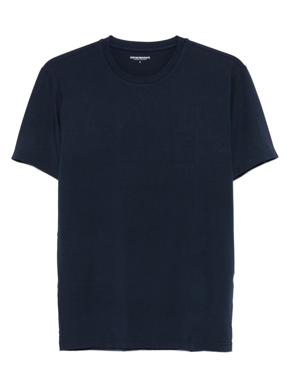 EMPORIO ARMANI Crew Neck T-Shirt with Logo Motif for Men - FW25 Collection