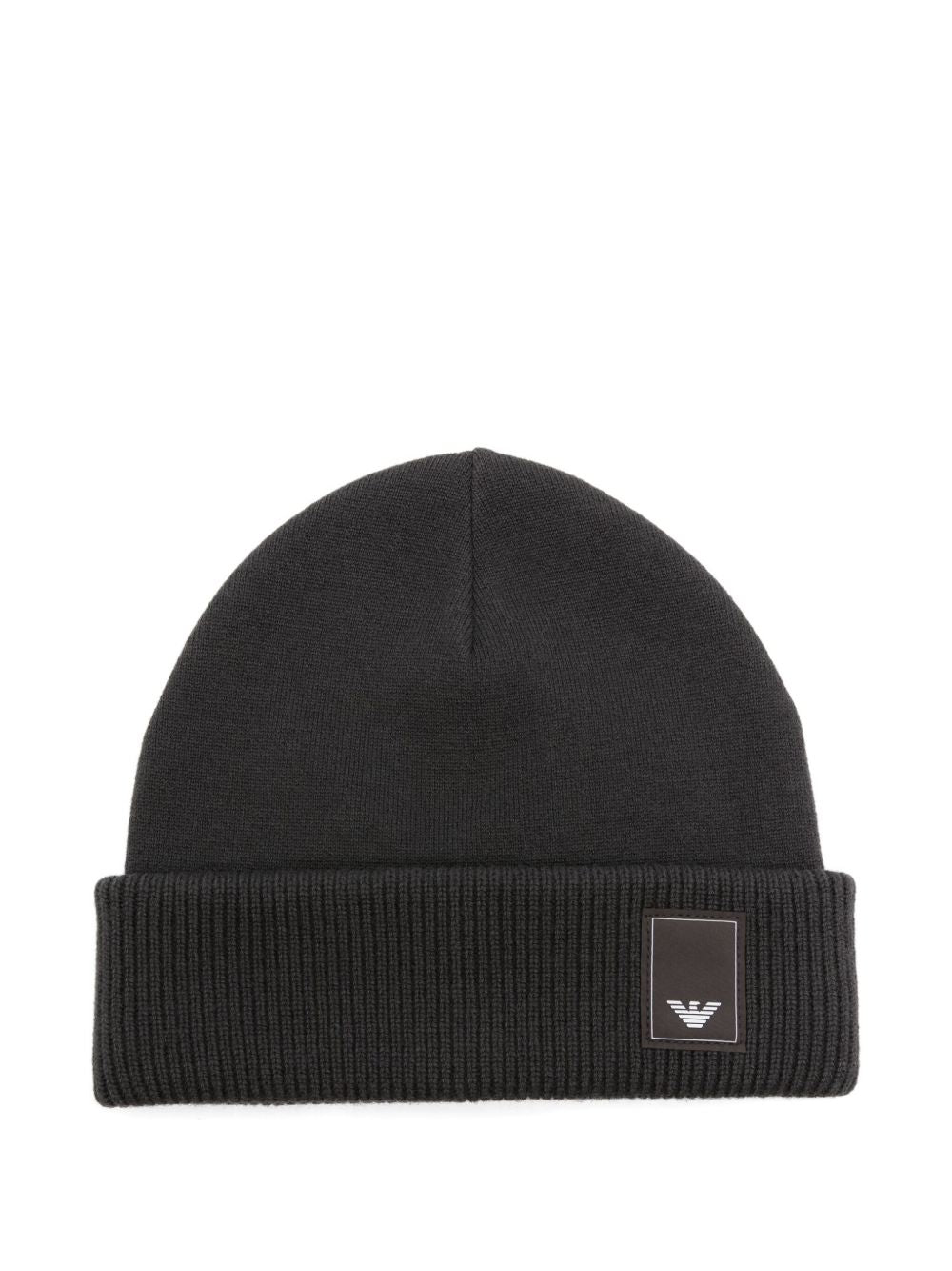 EMPORIO ARMANI Ribbed Wool Beanie for Men