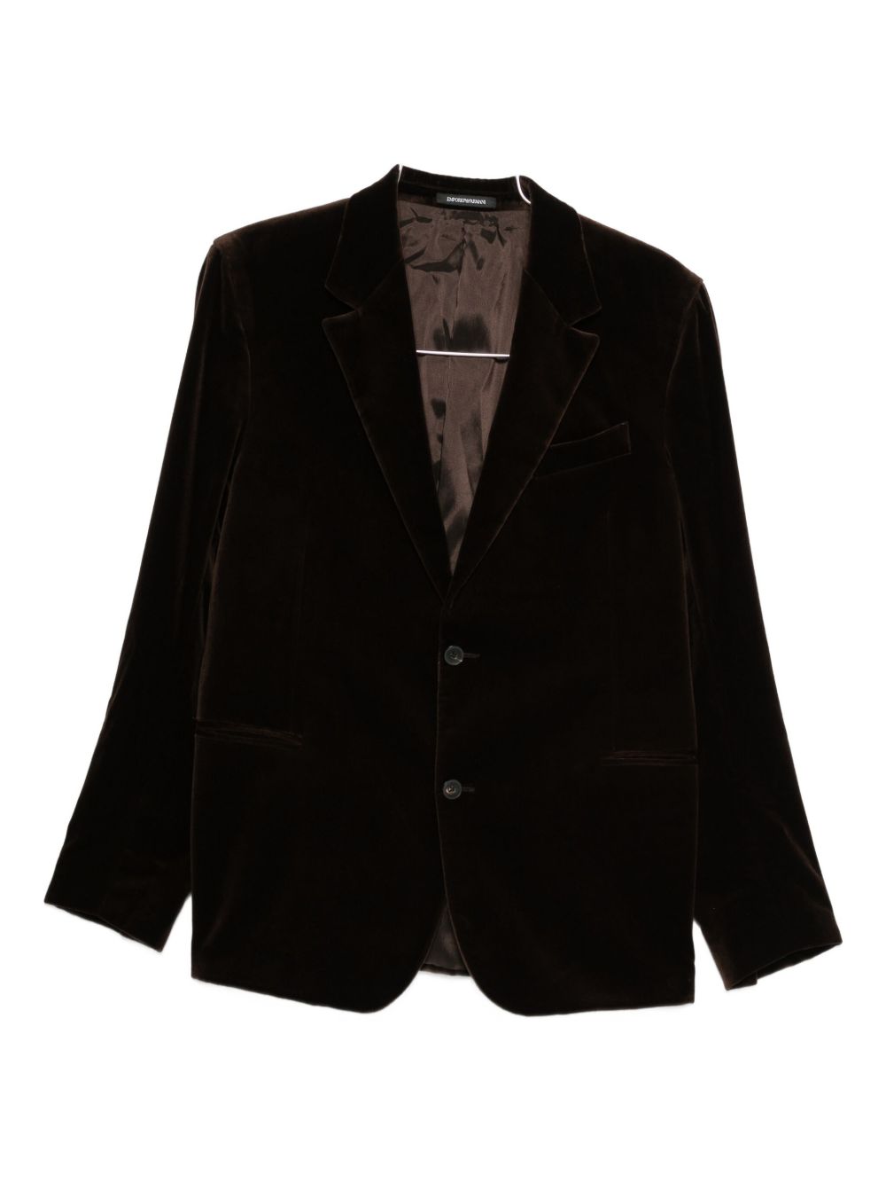 EMPORIO ARMANI Cotton Single-Breasted Jacket for Men