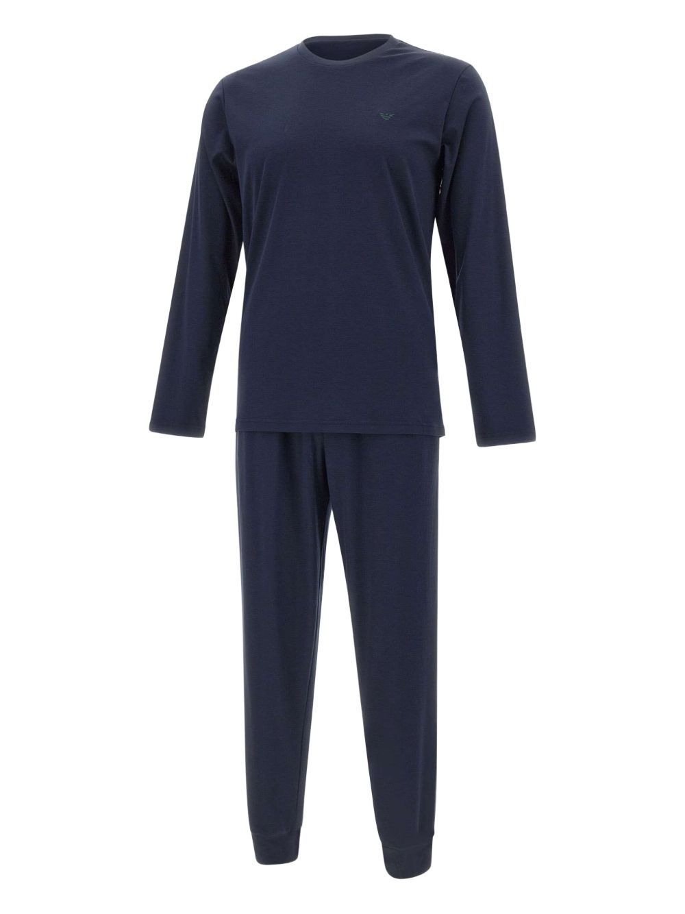 EMPORIO ARMANI Cotton Crew Neck Long Sleeve Shirt for Men