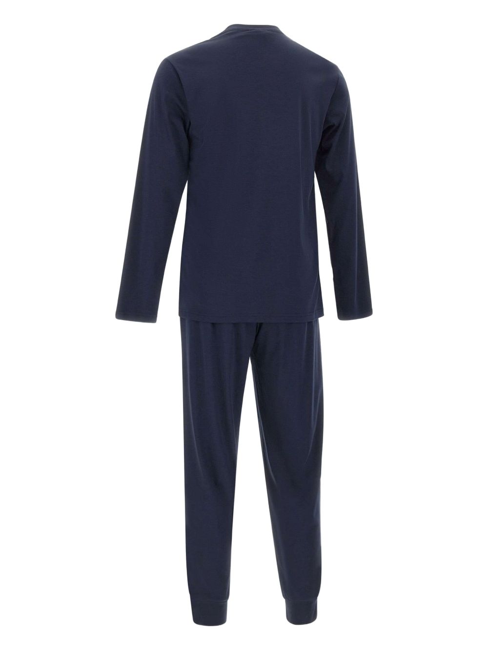 EMPORIO ARMANI Cotton Crew Neck Long Sleeve Shirt for Men