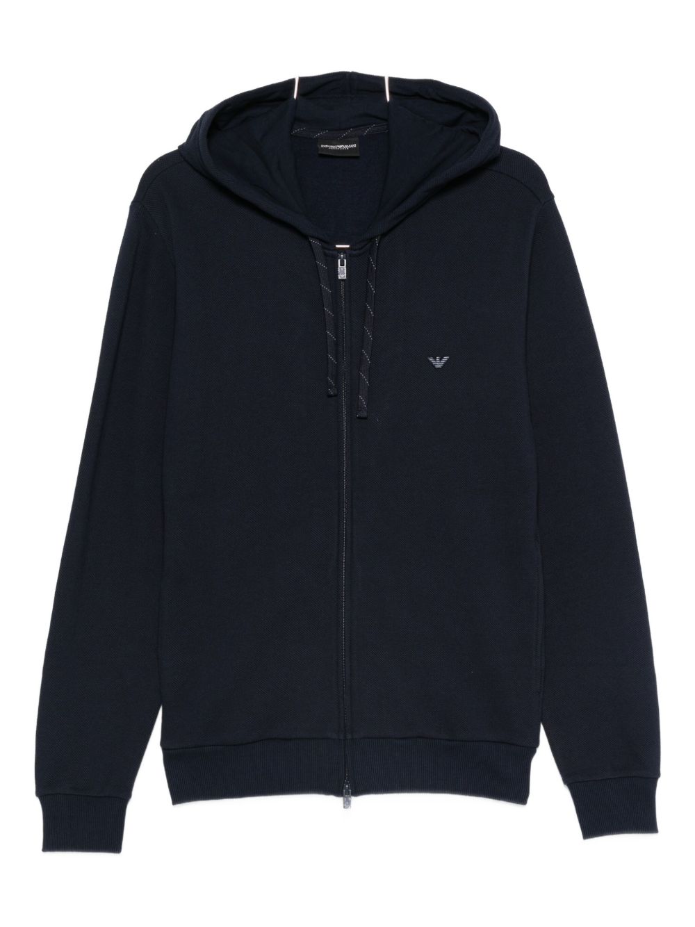 EMPORIO ARMANI Logo Zip Hoodie for Men - FW25