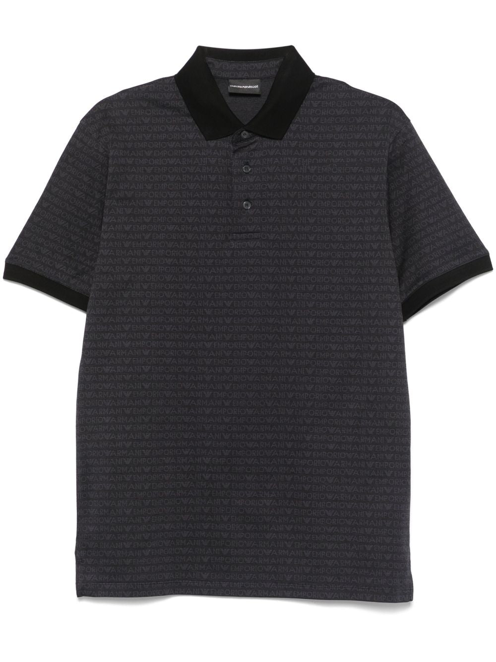EMPORIO ARMANI Logo-Jacquard Polo Shirt for Men
