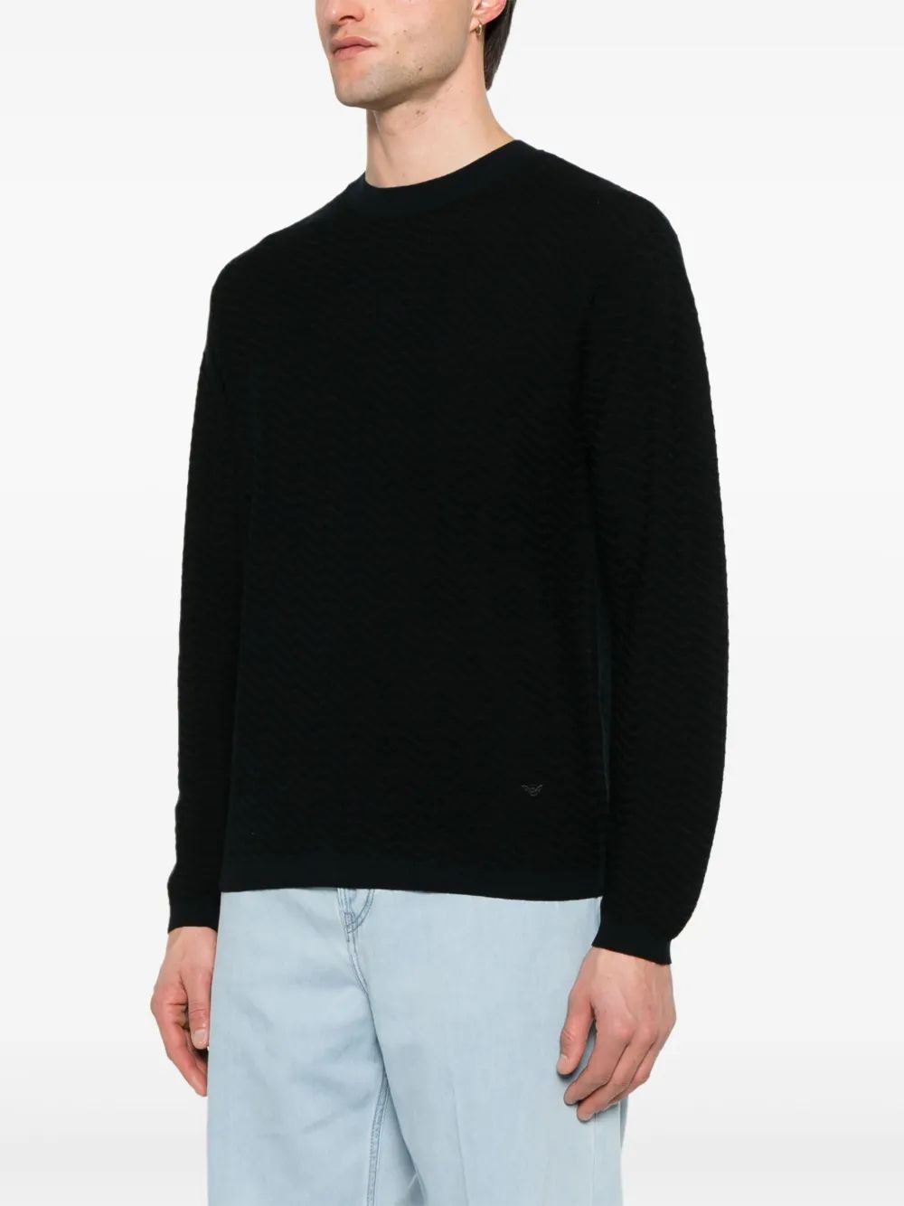 EMPORIO ARMANI Wool Blend Crewneck Sweater