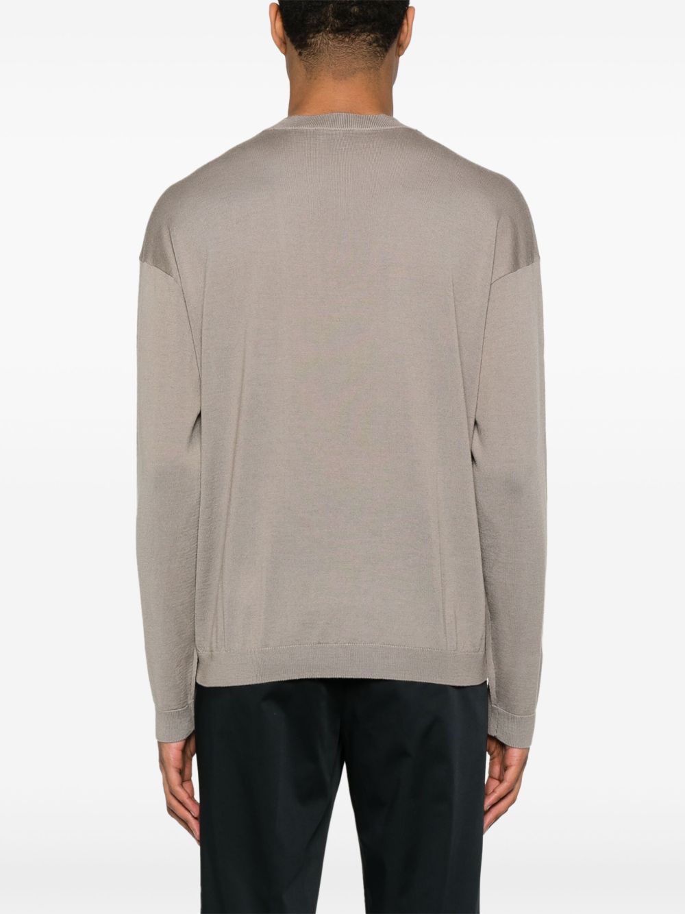EMPORIO ARMANI Wool Blend Crew Neck Sweater - SS25