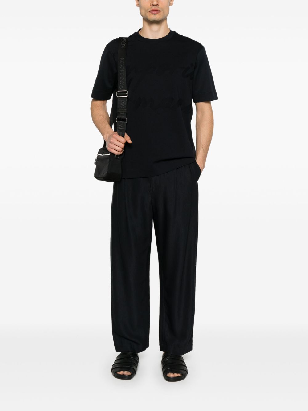 EMPORIO ARMANI Logo Cotton T-Shirt - Crew Neck, Short Sleeves