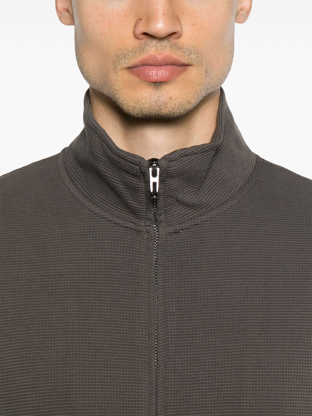 EMPORIO ARMANI Men's Cotton Zipped High Neck Sweatshirt