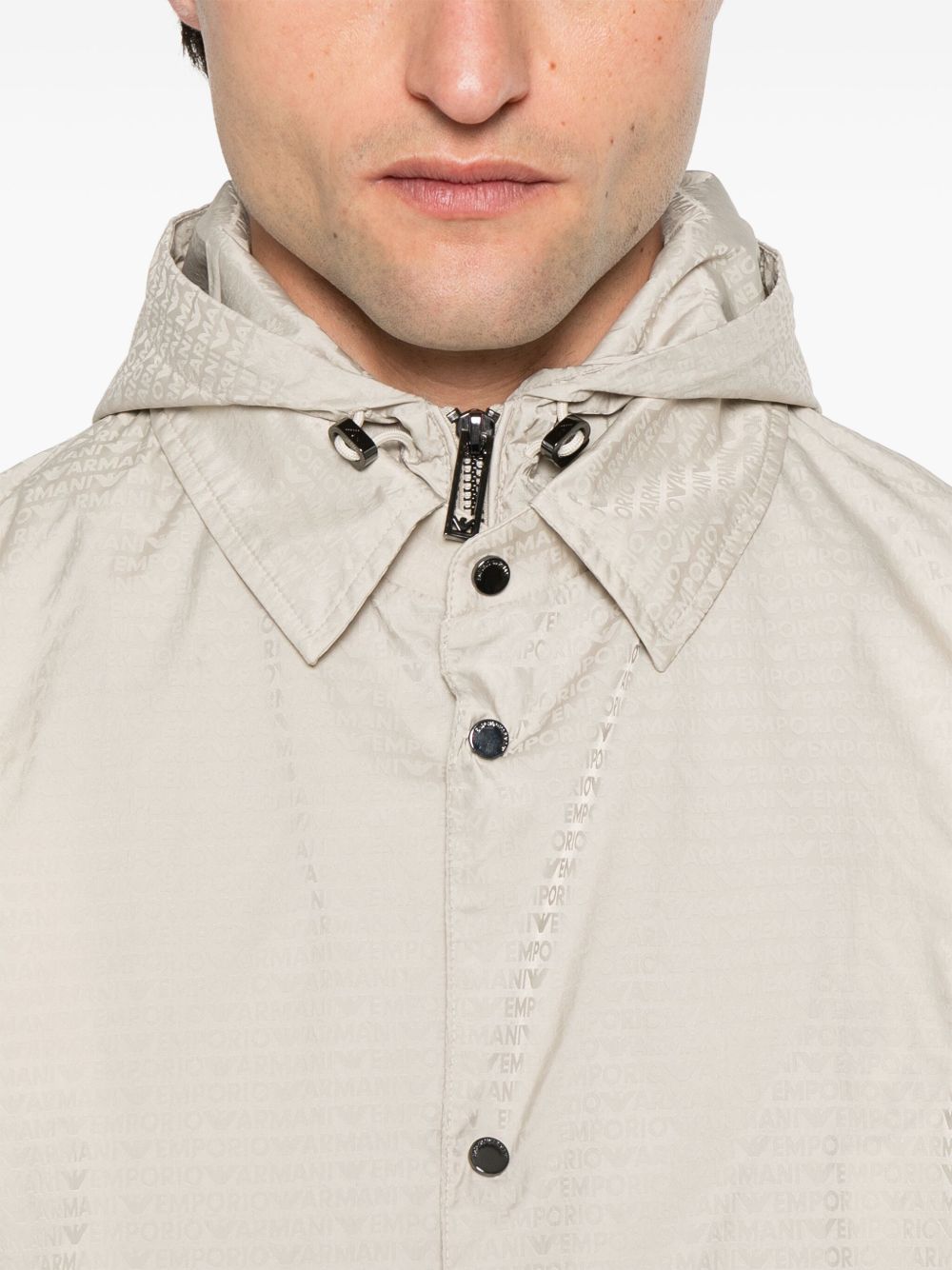 EMPORIO ARMANI Lightweight Nylon Hooded Jacket