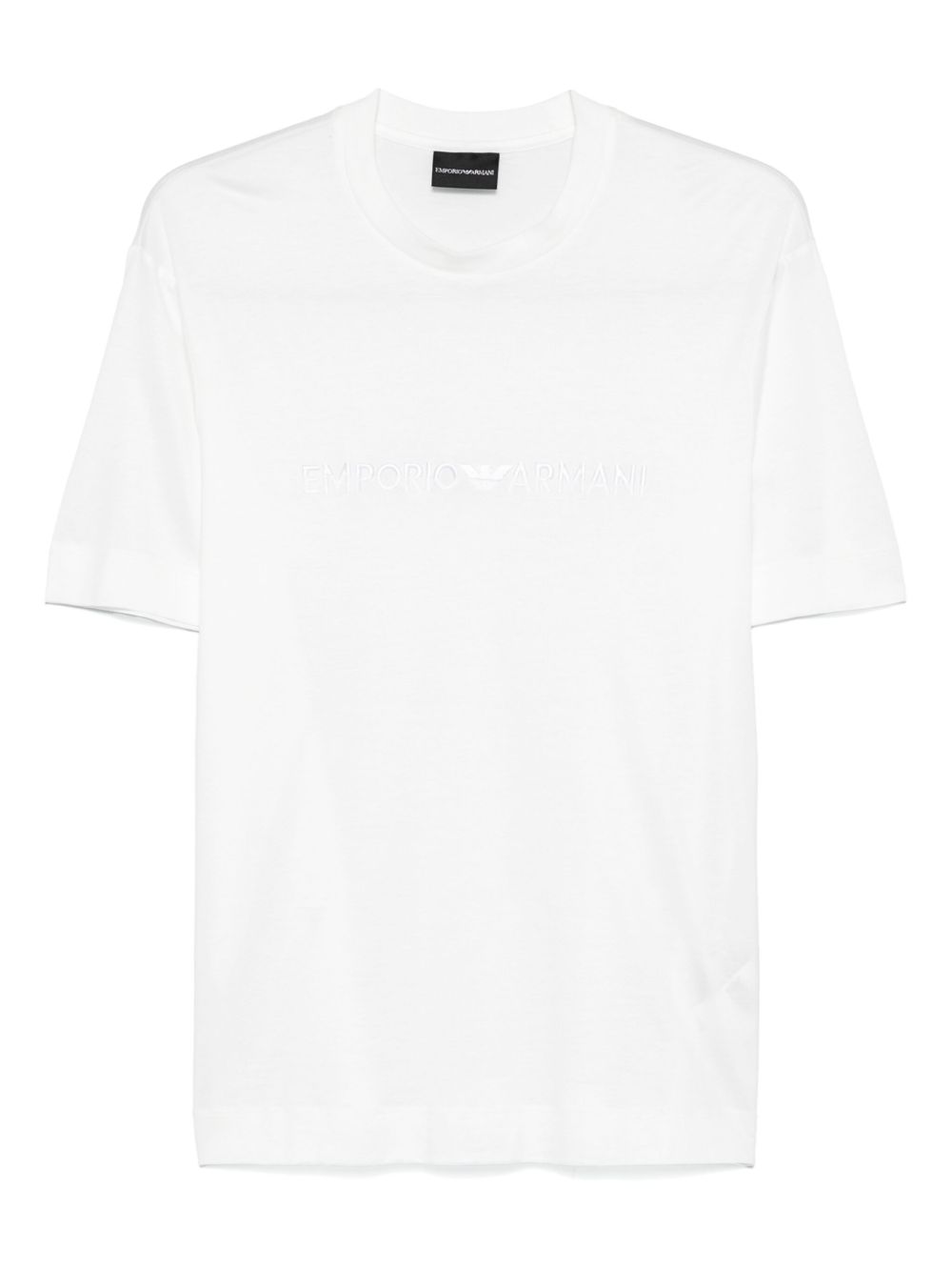 EMPORIO ARMANI Embroidered Logo T-Shirt for Men - SS25 Collection