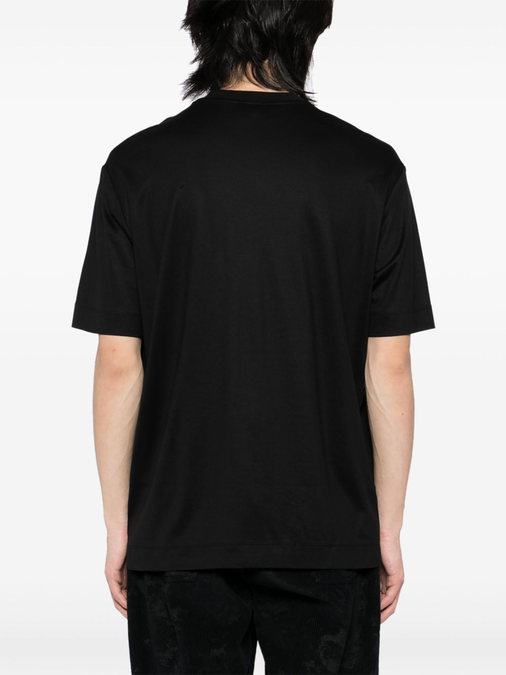 EMPORIO ARMANI Embroidered Logo Crew Neck T-Shirt