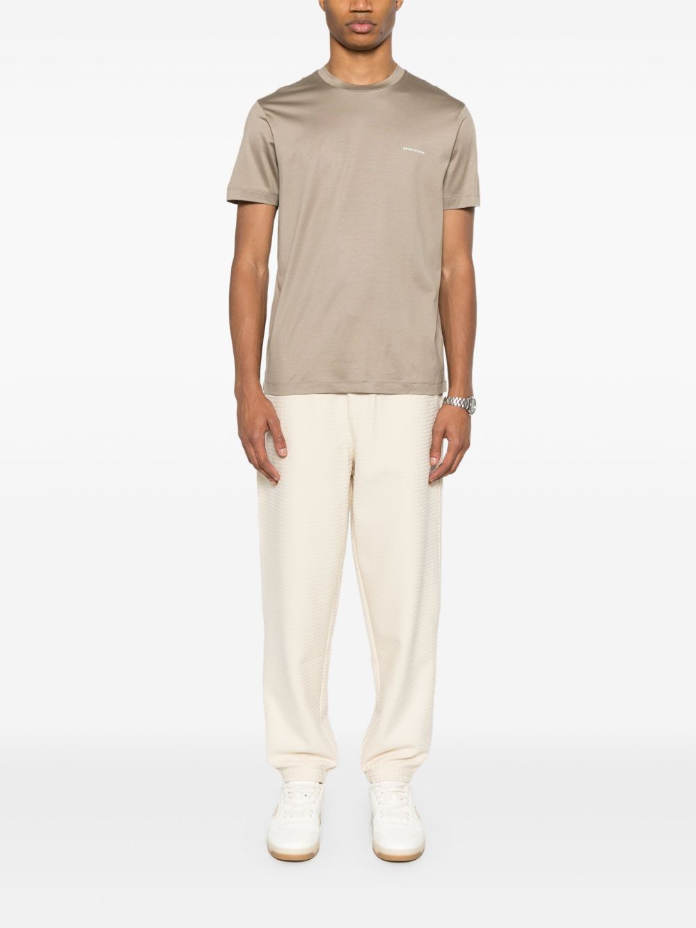 EMPORIO ARMANI Allover Logo Sweatpants for Men - Spring/Summer 2025
