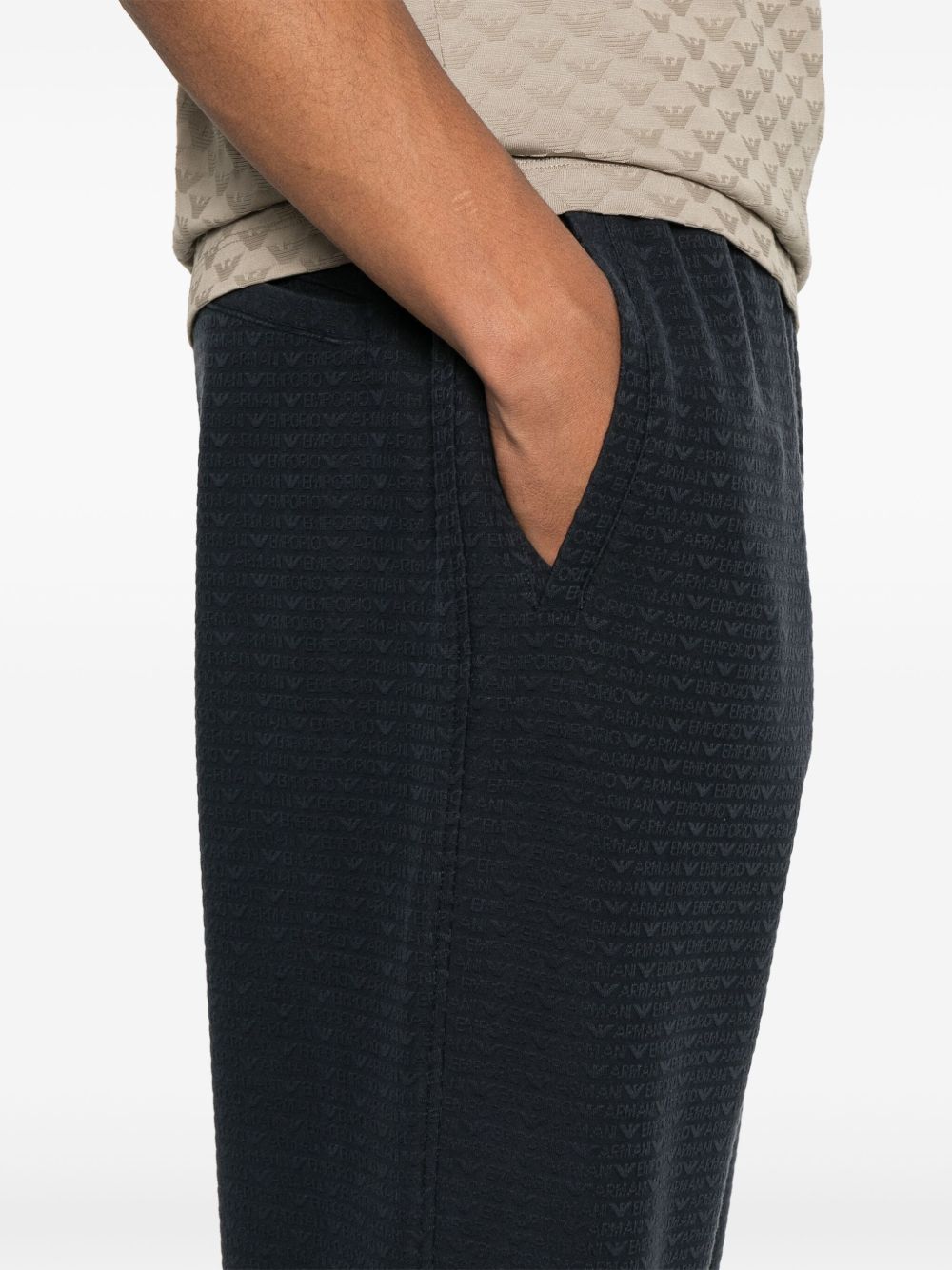 EMPORIO ARMANI Allover Logo Sweatpants for Men