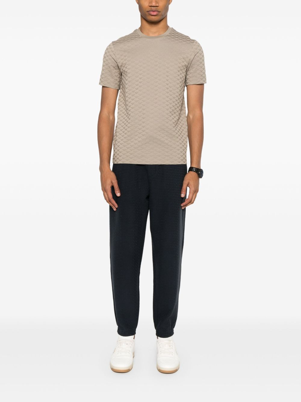 EMPORIO ARMANI Allover Logo Sweatpants for Men