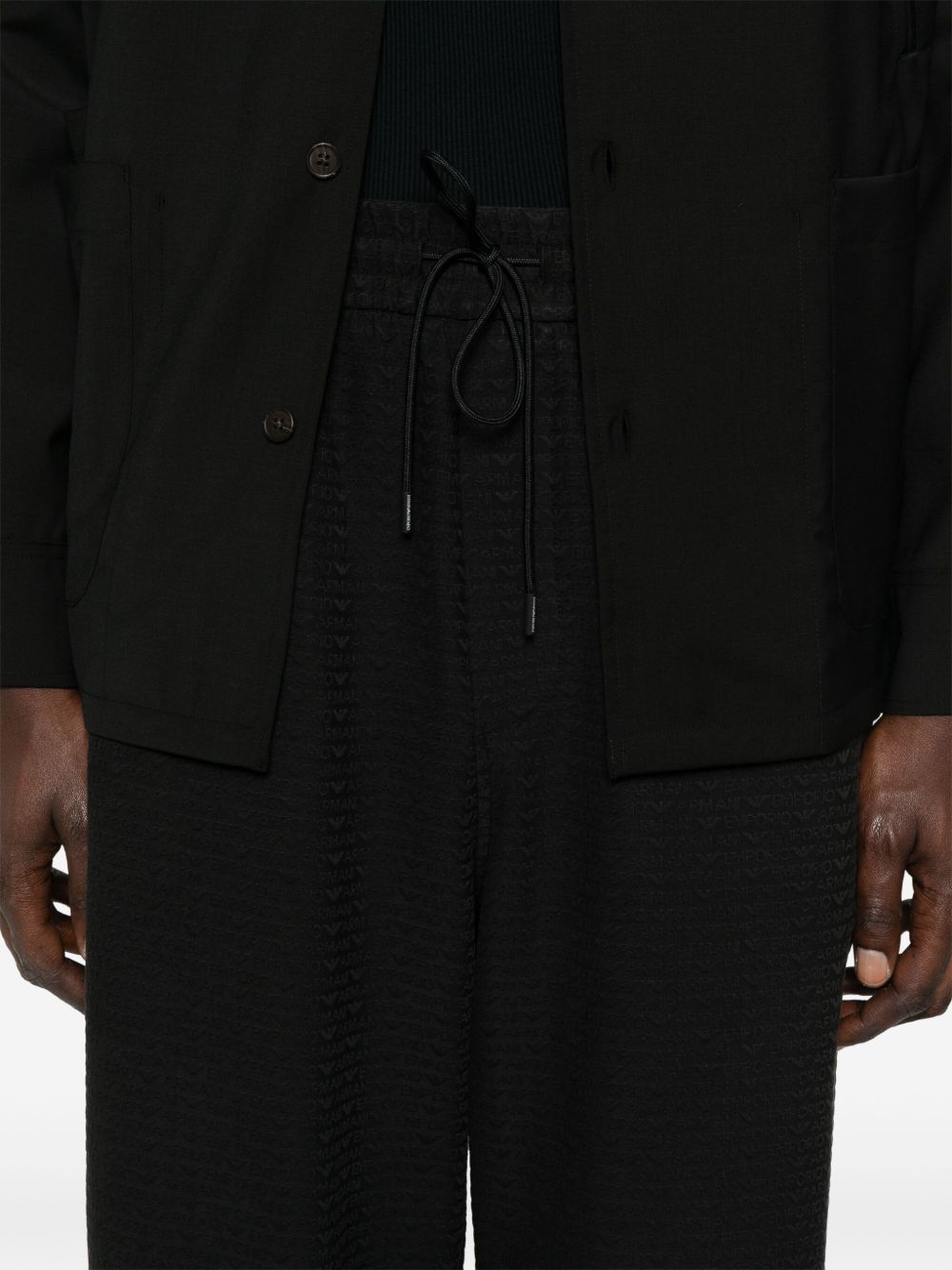 EMPORIO ARMANI Allover Logo Sweatpants for Men