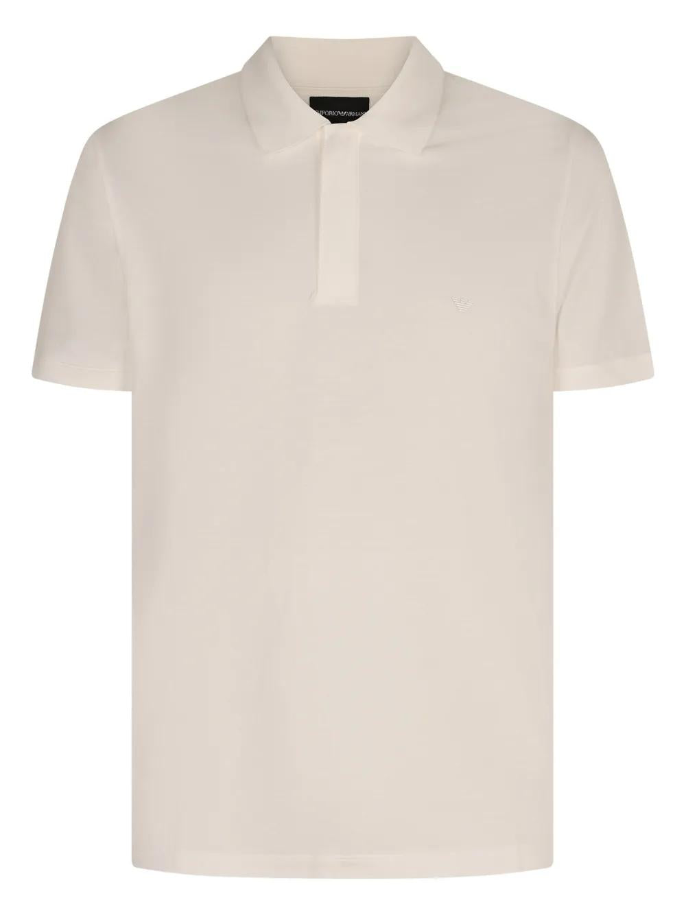 EMPORIO ARMANI Logo Cotton Polo Shirt for Men