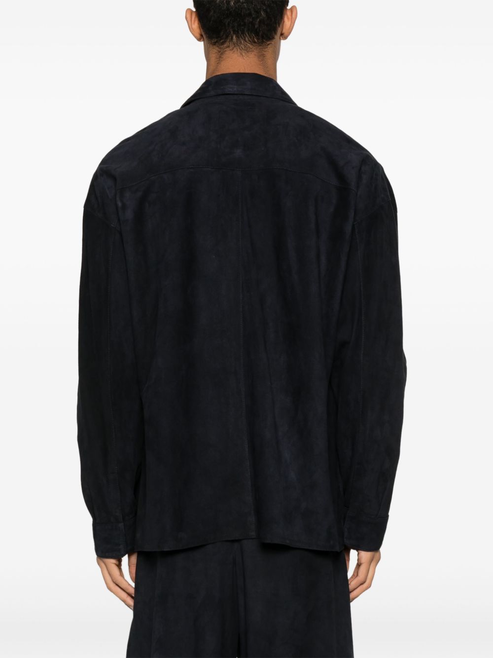 EMPORIO ARMANI Luxurious Leather Shirt for Men - SS25 Collection