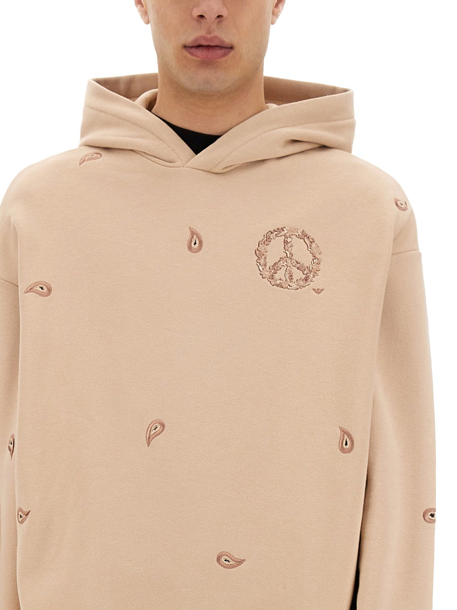 EMPORIO ARMANI Organic Cotton Logo Hoodie - Classic Fit