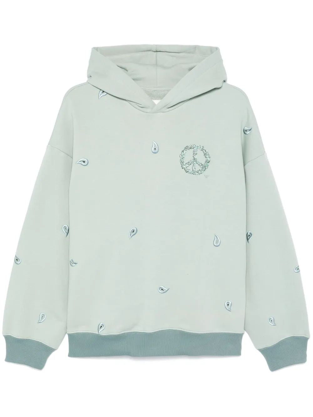 EMPORIO ARMANI Organic Cotton Hoodie with All-Over Motif for Men