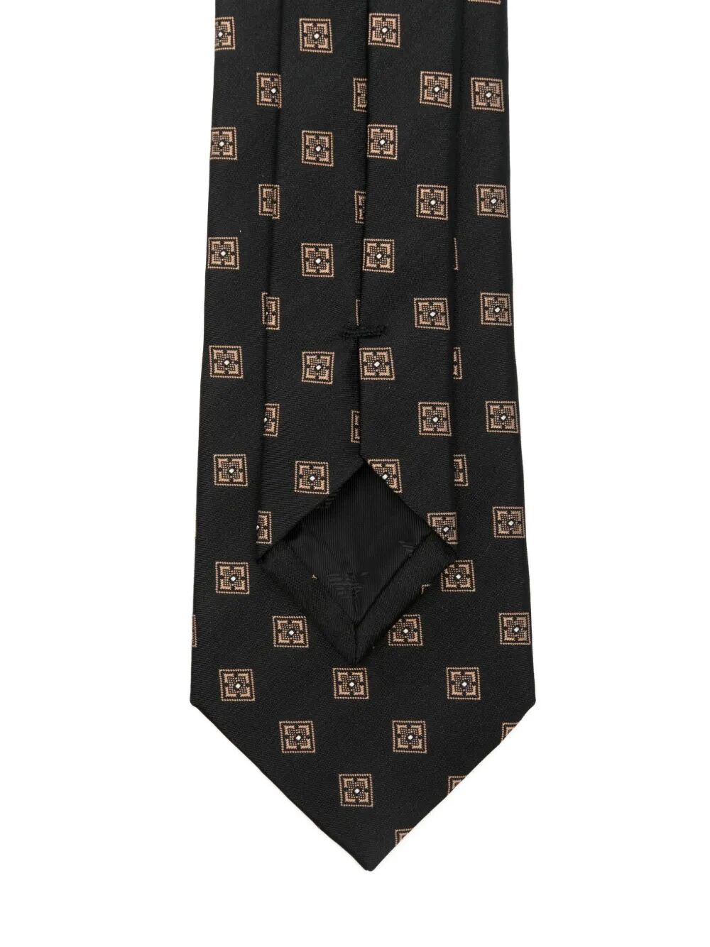 EMPORIO ARMANI Squared Silk Tie for Men
