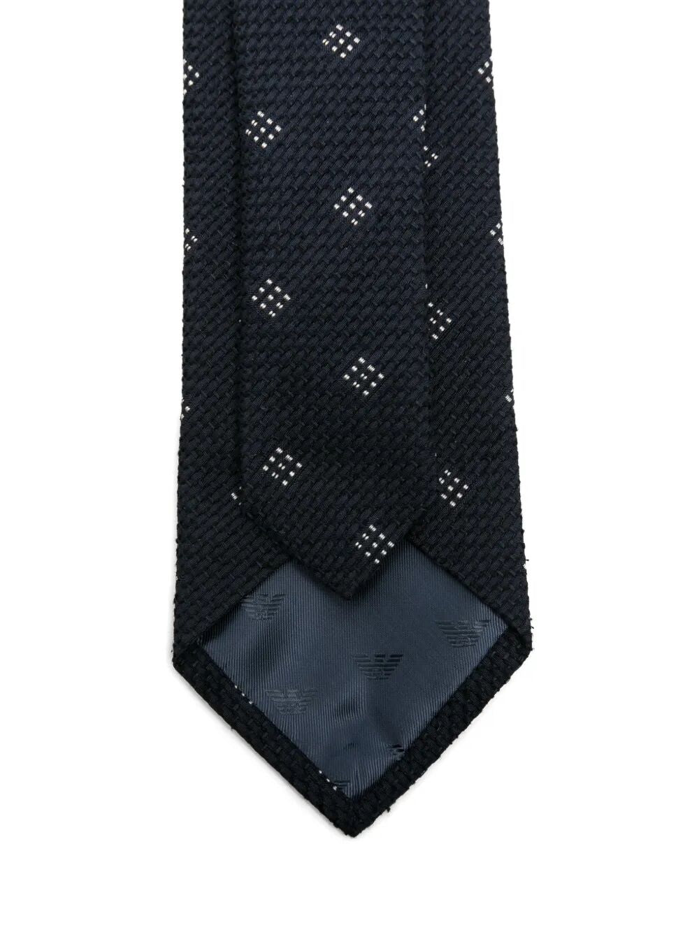 EMPORIO ARMANI Rhombus Pattern Silk Tie