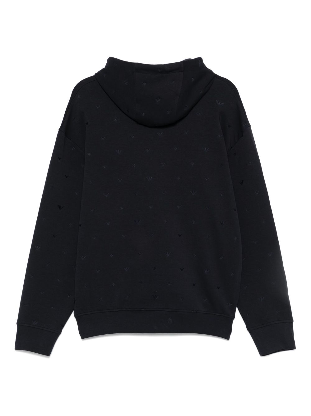 EMPORIO ARMANI Allover Logo Cotton Sweatshirt for Men