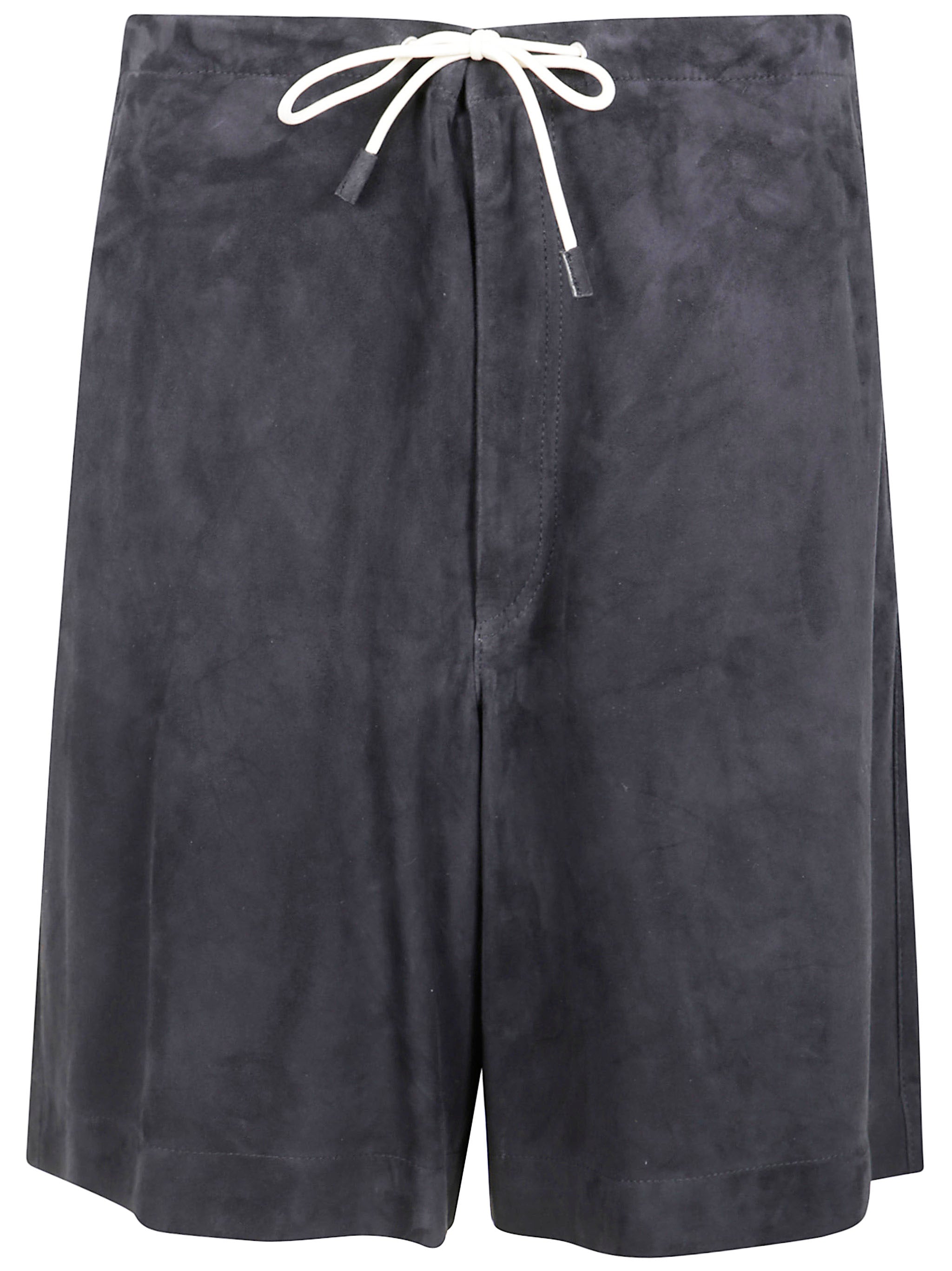 EMPORIO ARMANI Men's Suede Bermuda Shorts